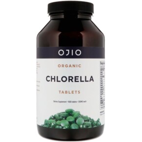 Ojio Organic Chlorella Tablets 250 mg 1000 Tablets 845772050842