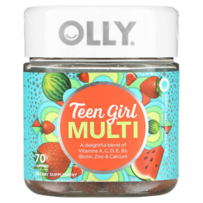OLLY Teen Girl Multi Berry Melon Besties 70 Gummies 858158015663