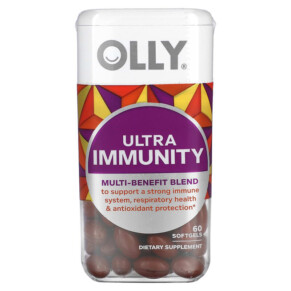 OLLY Ultra Immunity Multi-Benefit Blend 60 Softgels 840160200847