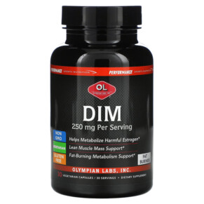 Olympian Labs Performance Sports Nutrition DIM 250 mg 30 Vegetarian Capsules 710013001139