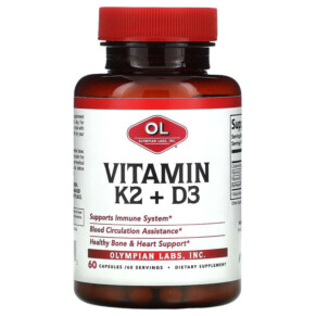 Olympian Labs Vitamin K2 + D3 60 Capsules 710013912152