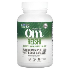 Om Mushrooms Reishi 2.000 mg 90 Vegetable Capsules 856210008202