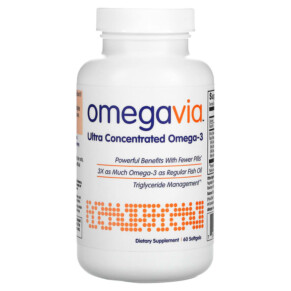 OmegaVia Ultra Concentrated Omega-3 60 Softgels 736211581280