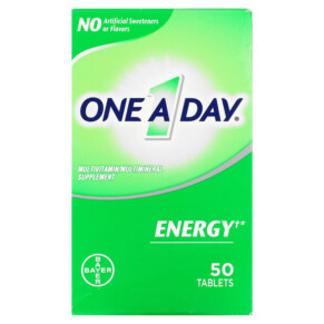 One-A-Day Energy Multivitamin/ Multimineral Supplement 50 Tablets 016500587002
