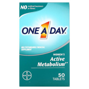 One-A-Day Women's Active Metabolism Multivitamin/ Multimineral Supplement 50 Tablets 016500587019