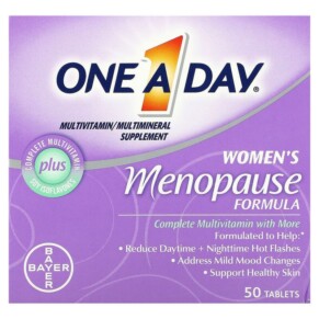 One-A-Day Women's Menopause Formula Multivitamin/Multimineral Supplement 50 Tablets 016500541370