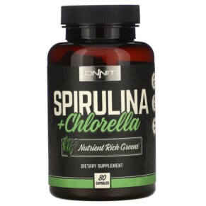 Onnit Spirulina + Chlorella 80 Capsules 819444015378