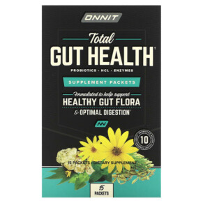 Onnit Total Gut Health Supplement Packets 15 Packets 819444014418