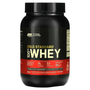 Optimum Nutrition Gold Standard 100% Whey Double Rich Chocolate 2 lb (907 g) 748927028614
