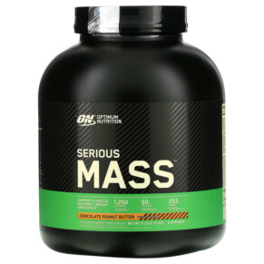 Optimum Nutrition Serious Mass Protein Powder Supplement Chocolate Peanut Butter 6 lb (2.72 kg) 748927051438