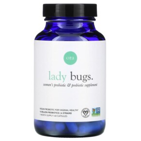 Ora Lady Bugs Women's Probiotic & Prebiotic Supplement 60 Capsules 856720007559