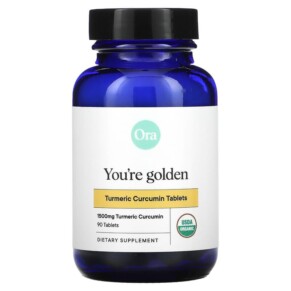 Ora You're Golden Organic Turmeric Curcumin 500 mg 90 Tablets 856720007085