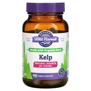 Oregons Wild Harvest Kelp 90 Vegan Capsules 706195004297