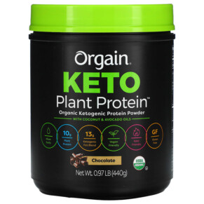 Orgain Keto Organic Plant Protein Powder Chocolate 0.97 lb (440 g) 851770007399