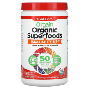 Orgain Plant-Based Organic Superfoods + Immunity Up Honeycrisp Apple 9.9 oz (280 g) 851770007726
