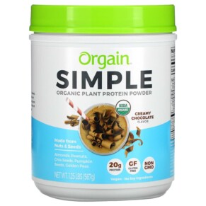 Orgain Simple Organic Plant Protein Powder Creamy Chocolate 1.25 lb (567 g) 851770007474