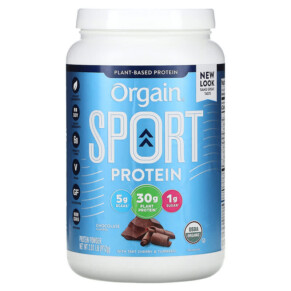 Orgain Sport Protein Powder Chocolate 2.01 lb (912 g) 851770007603