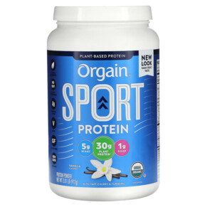 Orgain Sport Protein Powder Vanilla 2.01 lb (912 g) 851770007610