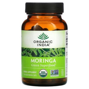 Organic India Moringa 90 Vegetarian Caps 801541508174