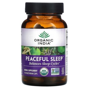Organic India Peaceful Sleep 90 Vegetarian Caps 851469000526