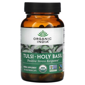 Organic India Tulsi-Holy Basil 90 Vegetarian Caps 851469000793