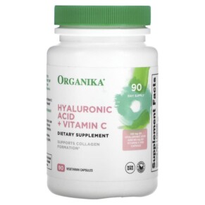 Organika Hyaluronic Acid + Vitamin C 90 Vegetarian Capsules 620365250591