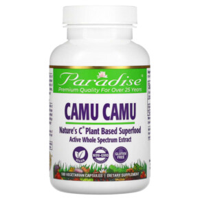 Paradise Herbs Camu Camu 180 Vegetarian Capsules 601944778873