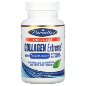 Paradise Herbs Collagen Extreme with BioCell Collagen OptiMSM & Nature's C 120 Capsules 601944778651