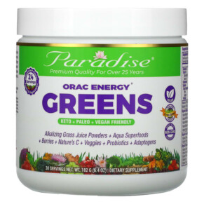 Paradise Herbs ORAC Energy Greens 6.4 oz (182 g) 601944777777