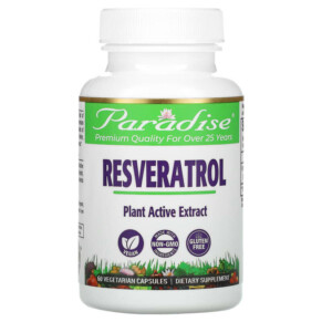 Paradise Herbs Resveratrol 60 Vegetarian Capsules 601944777098