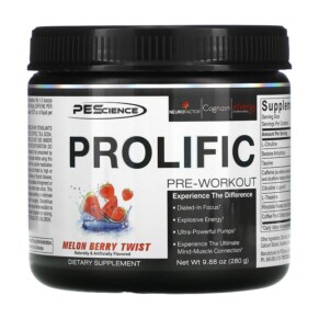 PEScience Prolific Pre-Workout Melon Berry Twist 9.88 oz (280 g) 040232199271