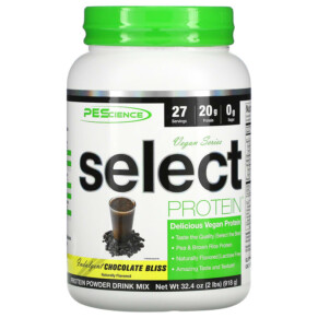 PEScience Vegan Series Select Protein Chocolate Bliss 32.4 oz (918 g) 040232199882