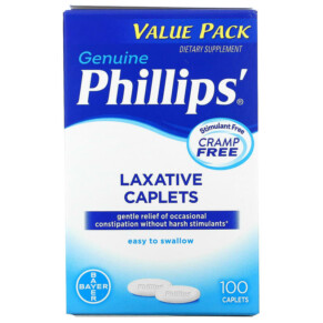 Phillips Laxative Caplets 100 Caplets 312843526754