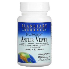 Planetary Herbals Full Spectrum Antler Velvet 250 mg 60 Tablets 021078104544