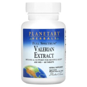 Planetary Herbals Full Spectrum Valerian Extract 650 mg 60 Tablets 021078104070