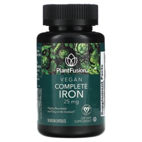PlantFusion Vegan Complete Iron 25 mg 90 Vegan Capsules 840052400126