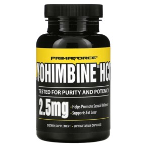 Primaforce Yohimbine HCl 2.5 mg 90 Vegetarian Capsules 811445020399