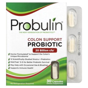 Probulin Colon Support Probiotic 20 Billion CFU 30 Capsules 855757003602