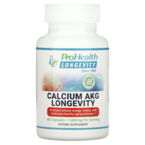 ProHealth Longevity Calcium AKG Longevity 1.000 mg 60 Capsules 850023410993