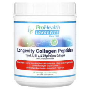 ProHealth Longevity Longevity Collagen Peptides Unflavored 1.52 lbs (690 g) 850030779397