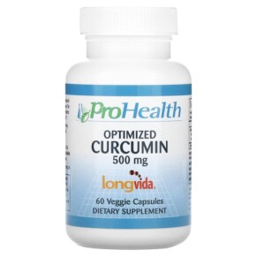 ProHealth Longevity Optimized Curcumin 500 mg 60 Veggie Capsules 850023410412