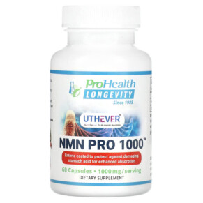 ProHealth Longevity Uthever NMN Pro 1000 500 mg 60 Capsules 850030779045
