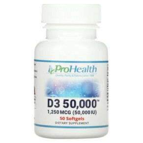 ProHealth Longevity Vitamin D3 50.000 1.250 mcg (50.000 IU) 50 Softgels 850023410153