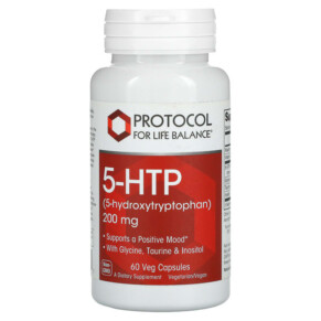 Protocol for Life Balance 5-HTP 200 mg 60 Veg Capsules 707359101081