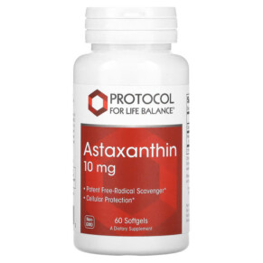Protocol for Life Balance Astaxanthin 10 mg 60 Softgels 707359122512