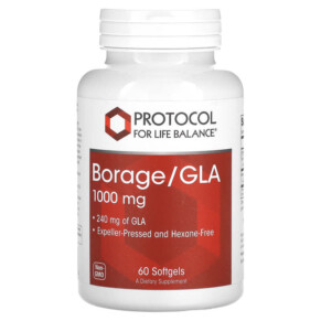 Protocol for Life Balance Borage/GLA 1.000 mg 60 Softgels 707359117204
