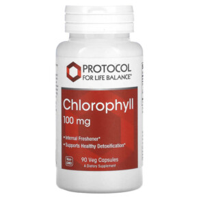 Protocol for Life Balance Chlorophyll 100 mg 90 Veg Capsules 707359126459