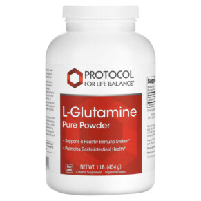 Protocol for Life Balance L-Glutamine Pure Powder 1 lb (454 g) 707359102217