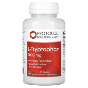 Protocol for Life Balance L-Tryptophan 1.000 mg 60 Tablets 707359101692