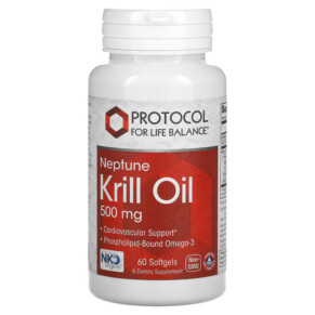 Protocol for Life Balance Neptune Krill Oil 250 mg 60 Softgels 707359116252